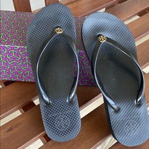 TORY BURCH wedge flip flops